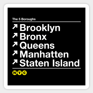 The 5 Boroughs Magnet